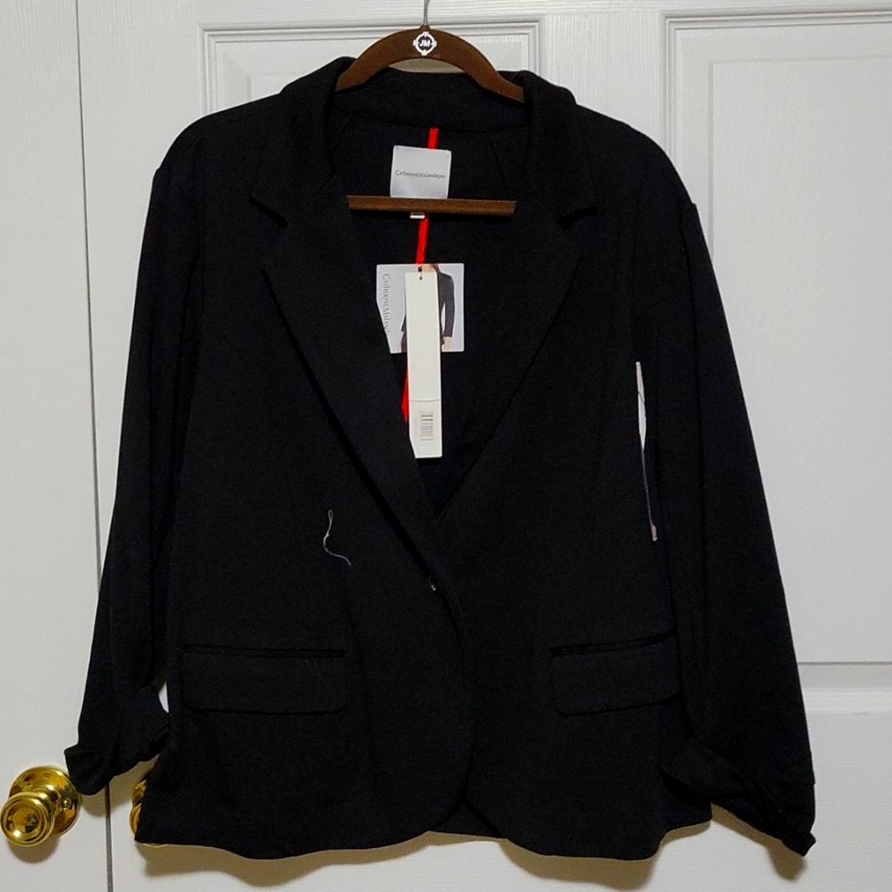 Black XXL soft blazer